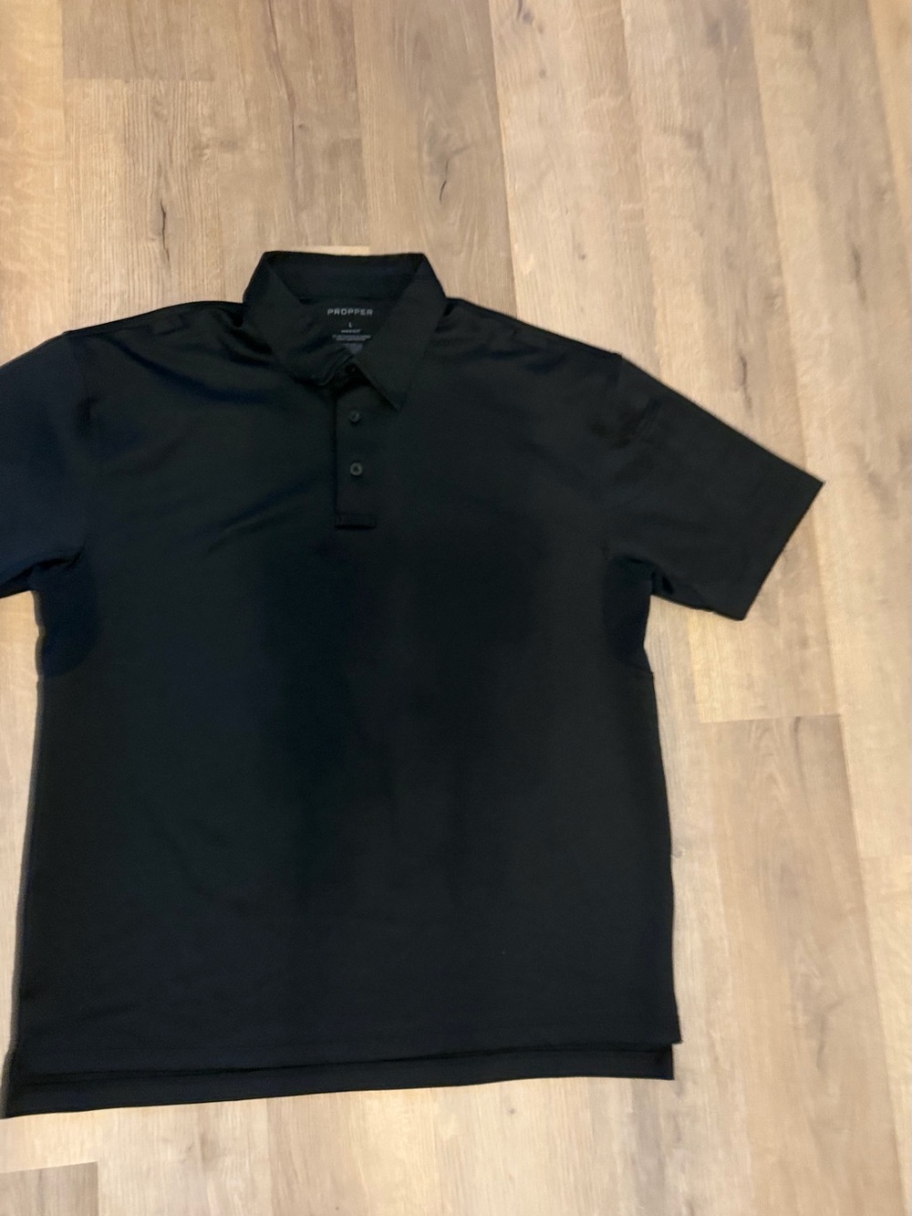Propper Tactical Performance Polo Shirt Black Large Moisture Wicking